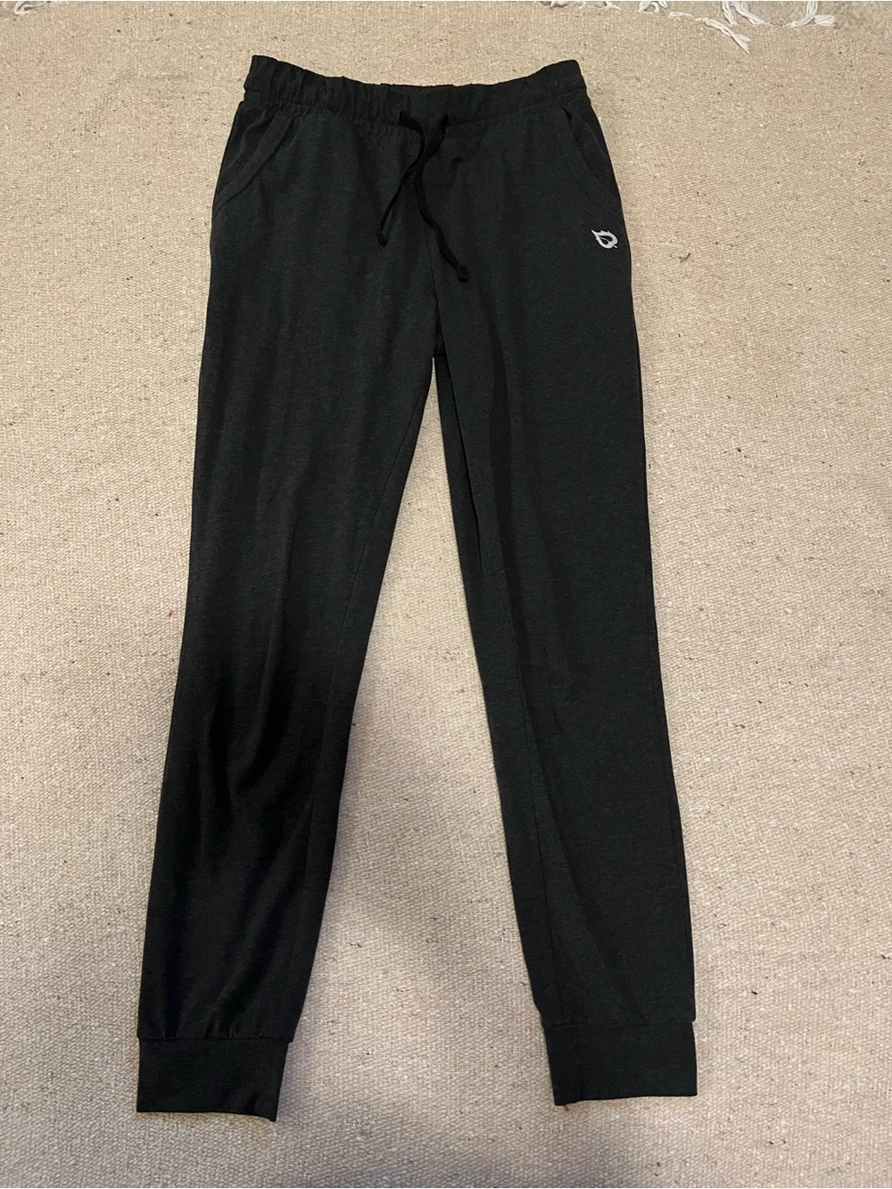 Baleaf Charcoal Sweatpants with Small Silver Logo Accent
